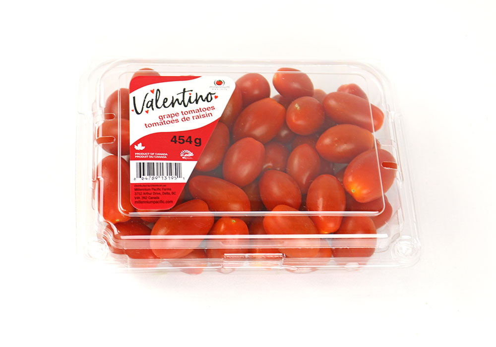 Red Grape Valentino Tomato Millennium Pacific Greenhouse